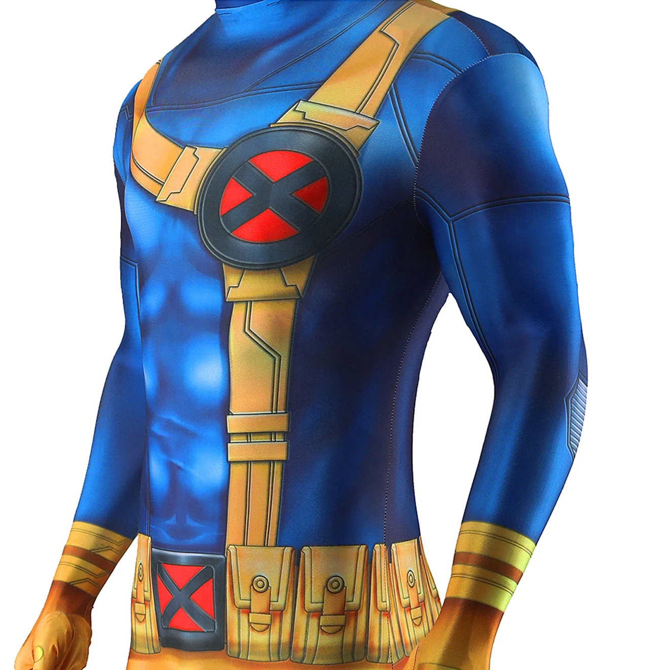 Cyclops Doomsday Costume Scott Summers Spandex Jumpsuit X-Men Superhero Bodysuit Adult Men Halloween Comic Con Cosplay Outfit