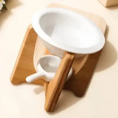 

1 set 1 Set Ceramic Essential Oil Burner Diffuser Tealight Holder Aromatherapy Warmer For Hotel Bamboo Incense Burner