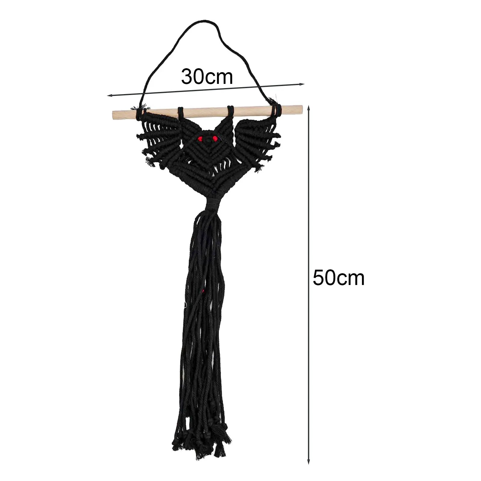 Woven Wall Hanging Macrame Tapestry Bat Pattern For Living Room Decoration Home Background Wall Decoration Home Decoration