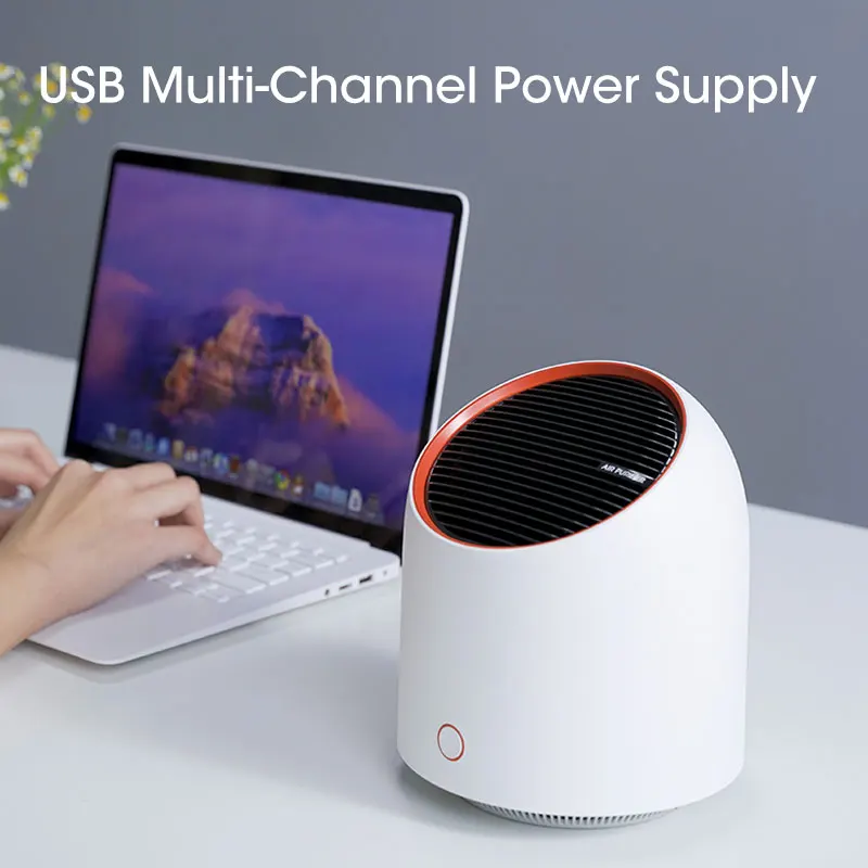 

Портативный очиститель воздуха с HEPA-фильтром и технологией отрицательных ионов для дома, спальни, офиса, автомобиля, туалета, устранения дыма и запахов