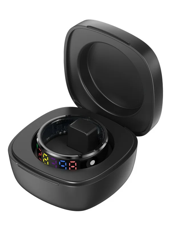 Smart Ring Heart Rate Blood Oxygen Sp Monitoring Color Screen Display Step Counting Couples nt Finger Ring