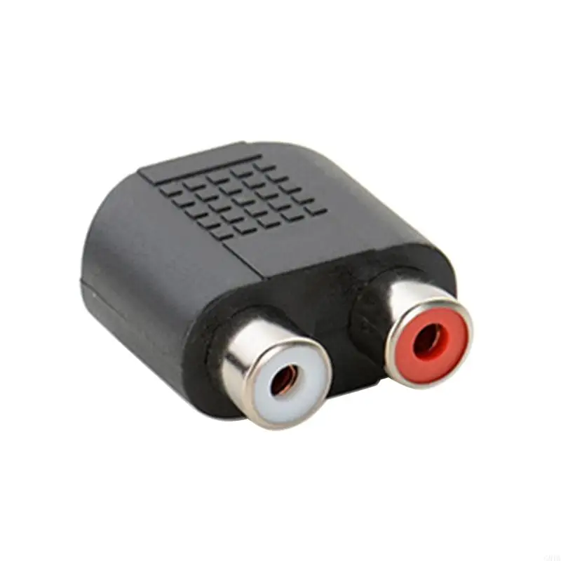 G8TA 3.5 มม. Stereo หญิงเป็น 2 RCA Adapter Converter 2PCS