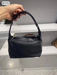 Nylon Lunchbox Bag Crossbody Handbag Black Fashionable Women's Bag ARKET Other Brand Spring 2024 Popular Element