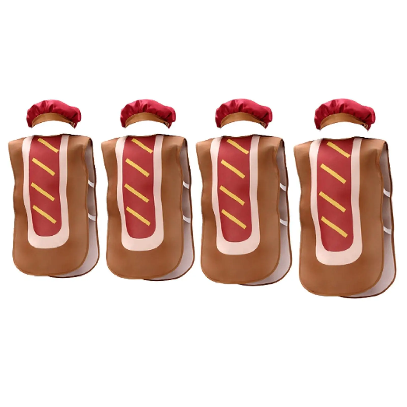 Hot Dog Costume for Kids Portable Cartoon Roles Play Jumpsuit Boys Girls