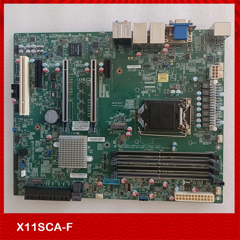 Original One-Way Server Motherboard For Supermicro For X11SCA-F 1151 C246