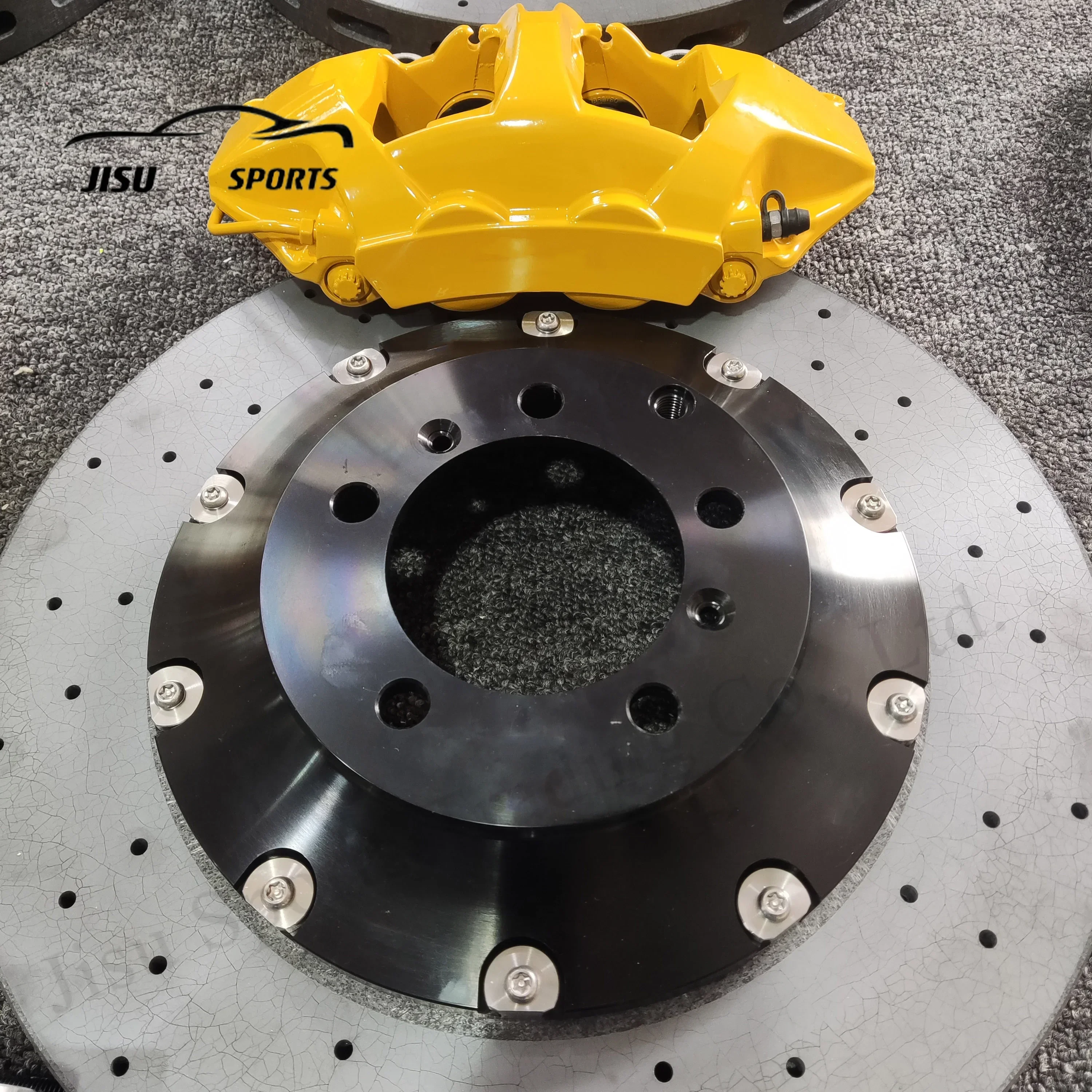 Modified 10 Pot Front 4 Piston Rear Car Brake Caliper 420/400mm Carbon Ceramic Disc Brake Rotor for Panamera 971 Cayenne