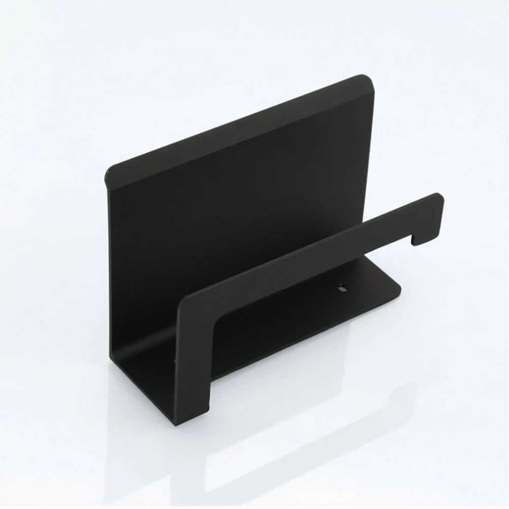 

Space Aluminum Toilet Paper Holder Two in One Design Bathroom Tissue Storage Shelf Mobile Phone Stand Roll Holder Accessory