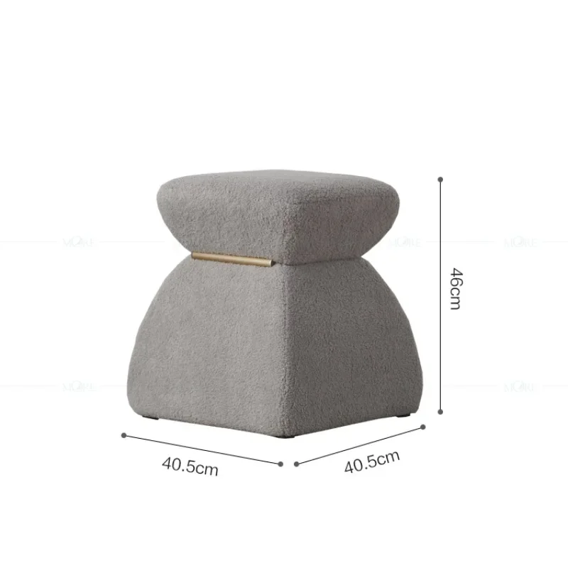 Nordic lamb stool home cloakroom makeup light luxury living room sofa ins net celebrity change shoes