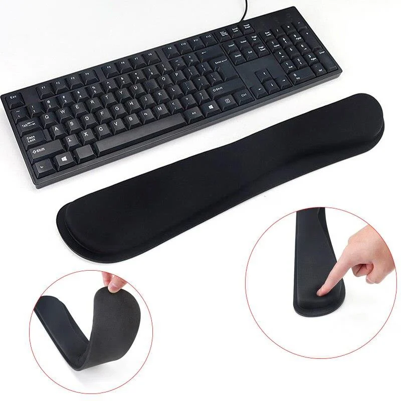 

Удобная подставка для запястья для клавиатуры и мыши, нескользящий коврик для мыши, поддержка запястья, подставка для запястья клавиатуры, поддержка для компьютерных ноутбуков, настольный коврик