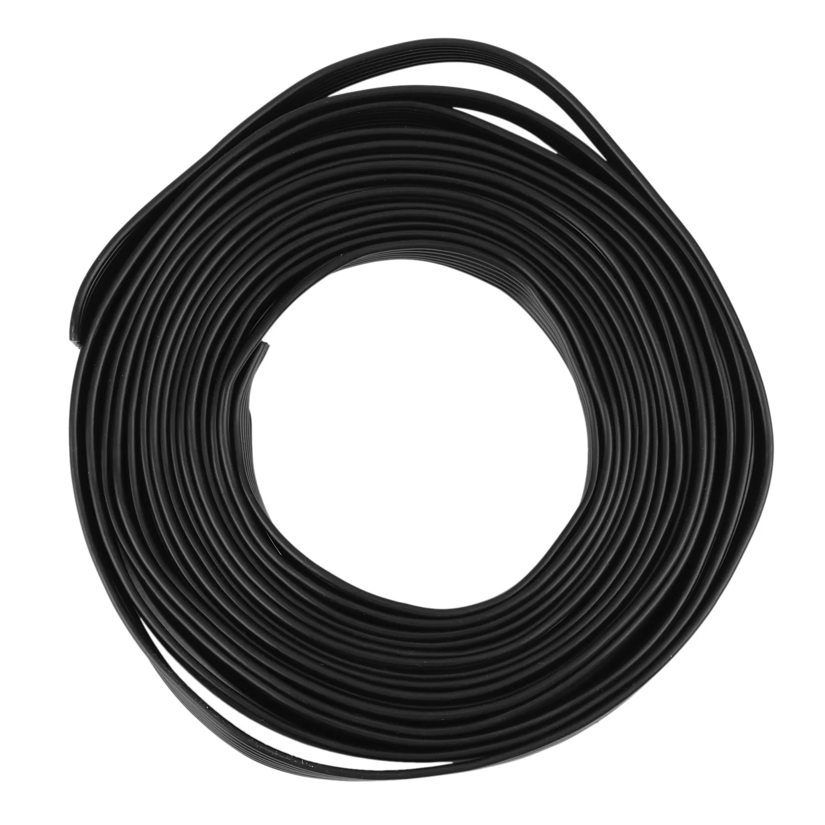 5M/Roll 18AWG UL1007 6P Parallel Ribbon Flat Cable Environmental Electronic Power Wire, Black