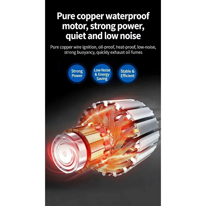 380V Commercial Oil Fume Purifier All-in-One Machine Plug-and-Play Stainless Steel for Kitchen