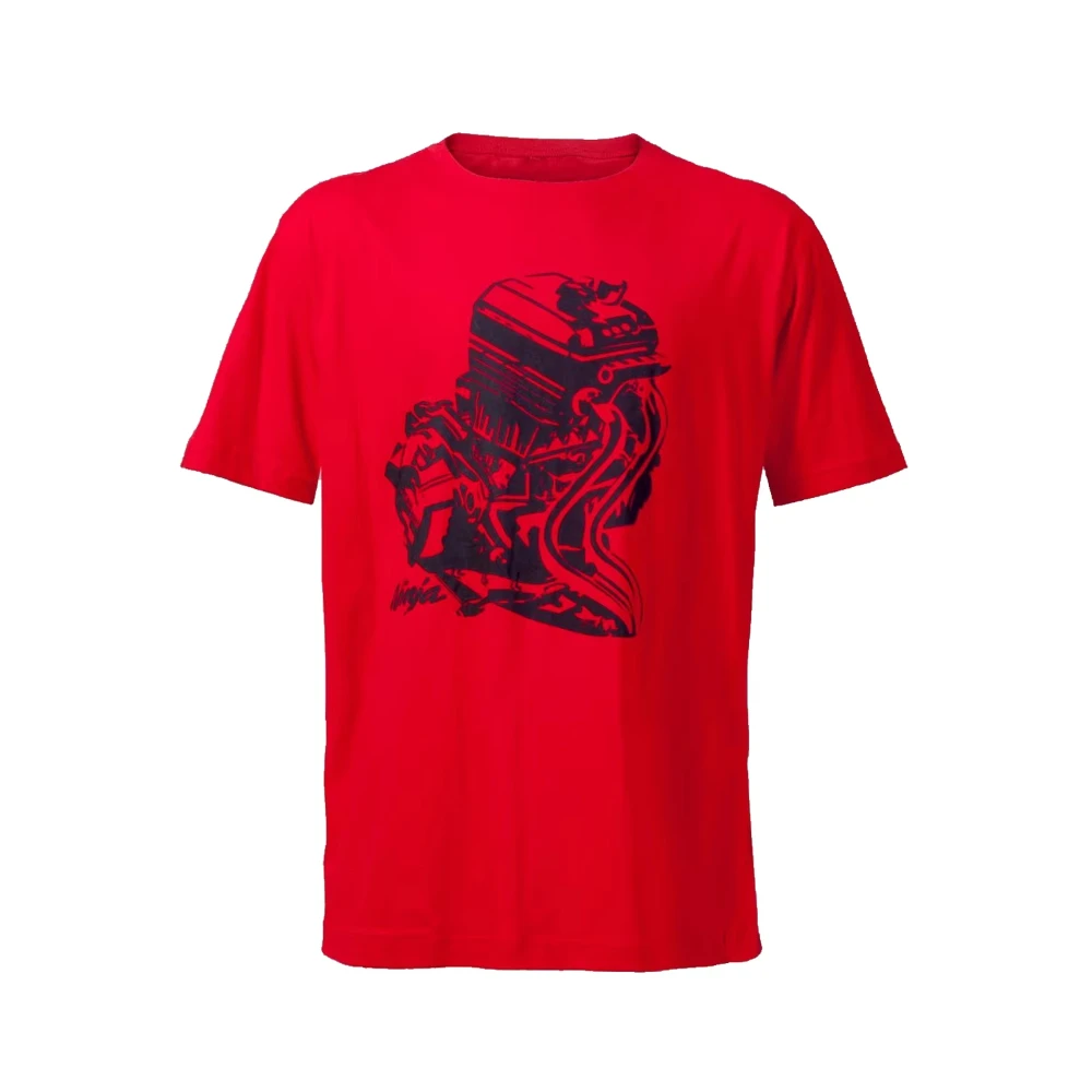 

Kawasaki 250r Engine T-shirt Newest Outdoor Jersey Summer Classic Tee Adults Loose Exercise Motorcycle Jersey