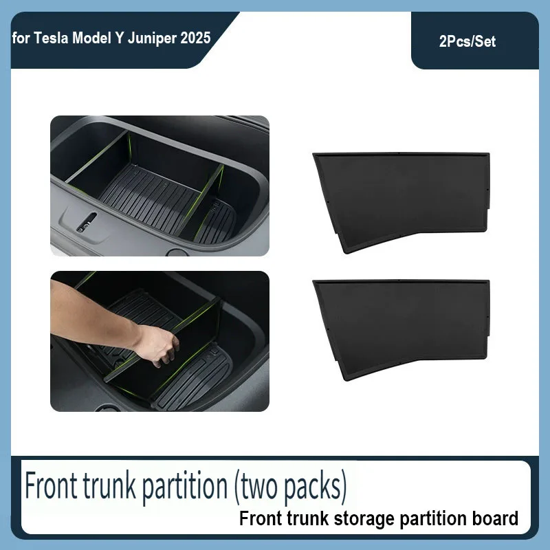 

for Tesla Model Y Juniper 2025 Front Trunk Mat Partition Board TPE Frunk Protector Cushion Accessories Organizer Storage Board