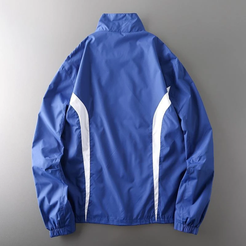 Spring Windbreaker Jackets Men Fashion Patchwork Quick Drying Sports Coats Korean Style Casual Loose Jacket Unisex Streetwear