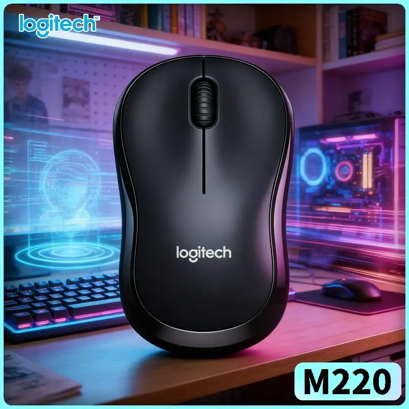 Logitech M220 Quiet Wireless Mouse 10m Reliable Distance 18-Month Battery 2.4GHz Steady Connection Office Home Accessory