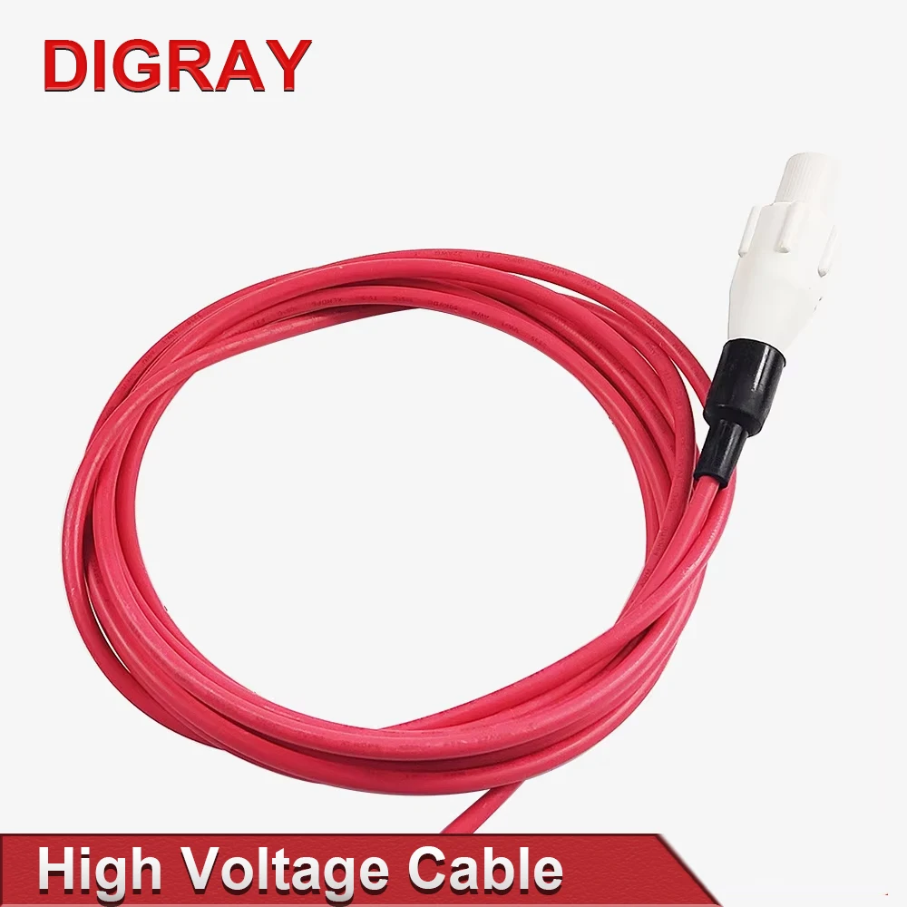DIGRAY 40KV High Voltage Cable Red Positive Lead 3m for Co2 Laser Power Supply and Laser Tube Cutting Engraving Machine