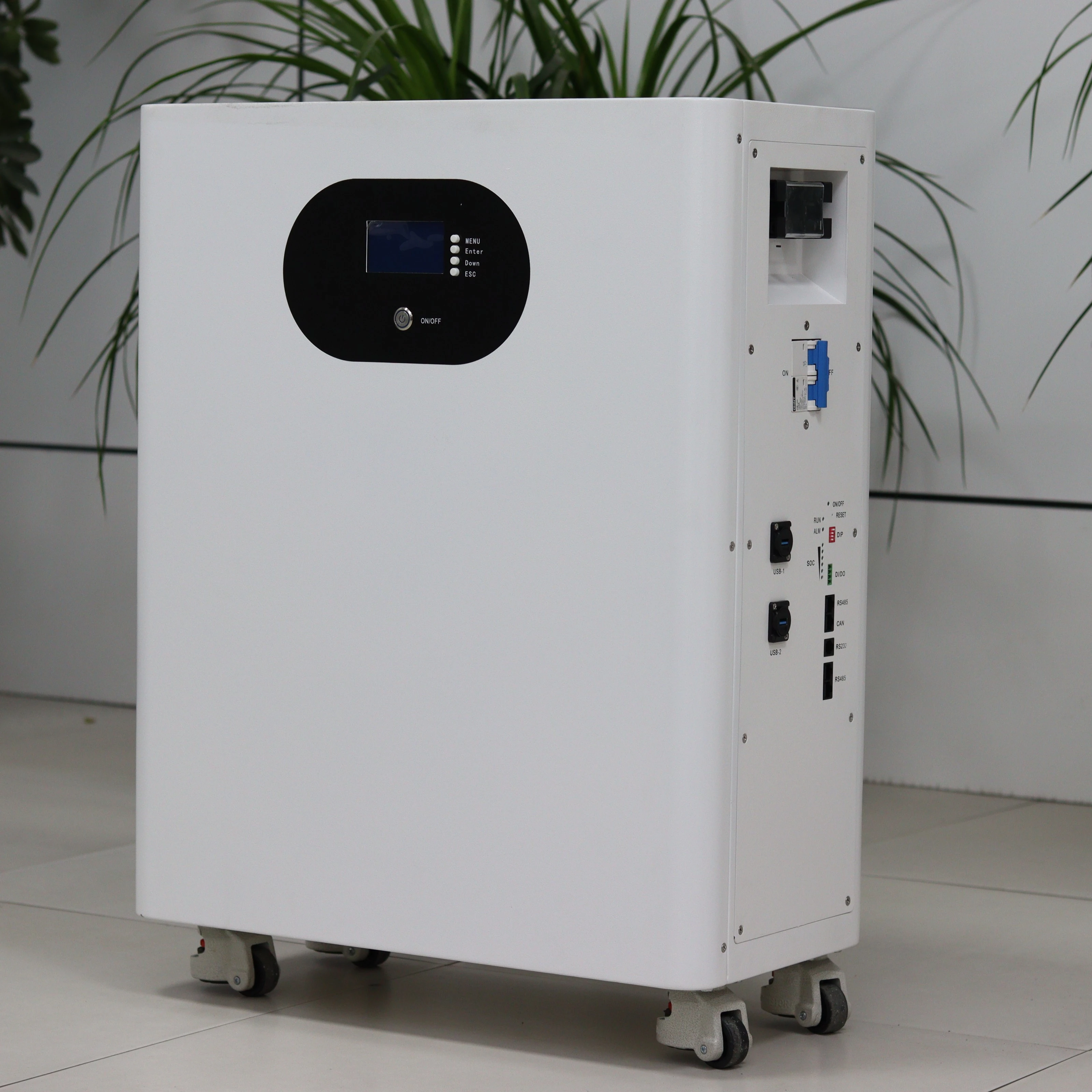 

15KWH Smart BMS Wheel Type Home Energy Storage Battery 100Ah 200Ah 300Ah UPS Function Bluetooth CAN Communication TUV Certified