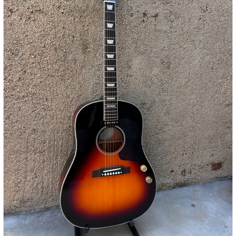 New J-160 Japanese Falling Color Original Guitar with EQ 6 String Spruce Top Suitable for Beginners and Professionals Quality Assurance