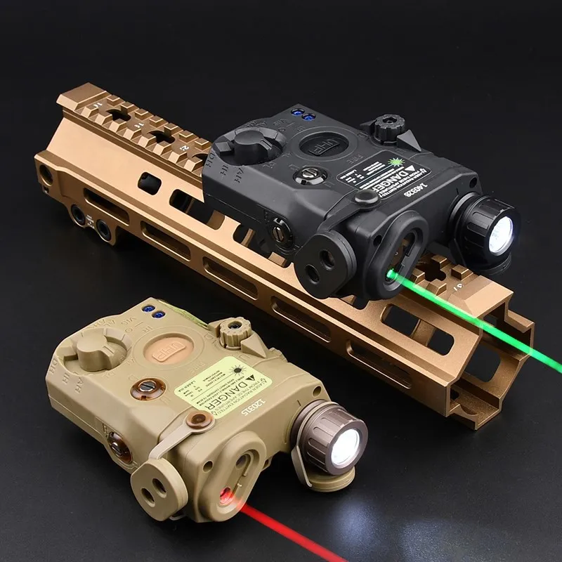 Tactical Airsoft PEQ 15 LA5C rosso verde verde blu indicatore versione IR Dot Laser luce bianca arma torcia stroboscopica caccia