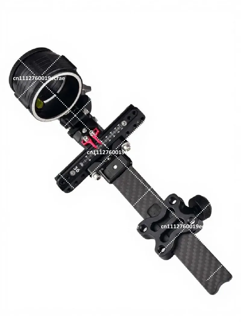Composite Bow Single Needle Sight with Magnifying Glass, Blue German Lens, Archery Bow Sight for Hunting Target Shooting