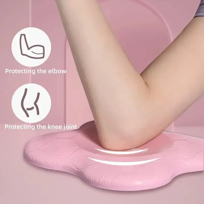 TPE Thickened Anti Slip Yoga Kneeling Pad Knee Pad Soft Flat Support Pad Slow Rebound Non-slip Pad Sports Fitness Mat