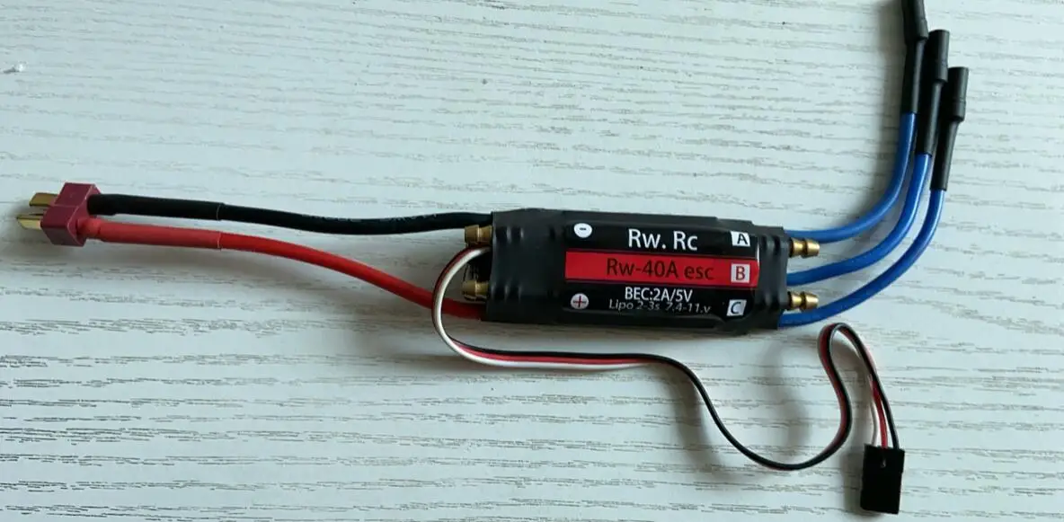 Boat 2-3s RW-40A BEC Speed Controller  Waterproof Brushless ESC for Boat W/ Water-cooling for Seaking Hobbyking SS RW RC Model