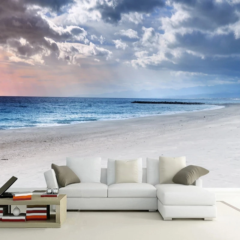papel-de-parede-personalizado-com-paisagem-moderna-de-ceu-azul-e-nuvens-brancas-a-beira-mar-mural-3d-para-restaurante-natureza-sala-de-estar-fundo-de-tv-quarto