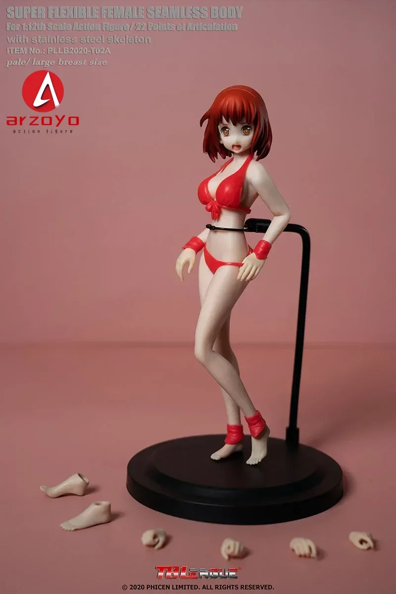 TBLeague 1/12 PLLB2020-T02 figura de acción de Chica de Anime modelo 6 ''mujer pálido pecho grande figura de acción Flexible cuerpo muñeca