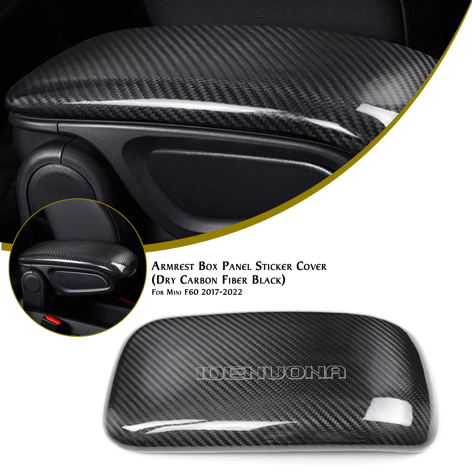 Interior Handrest Armrest Box Cover Hand Pad Trim For MINI Countryman F60 2017-2022