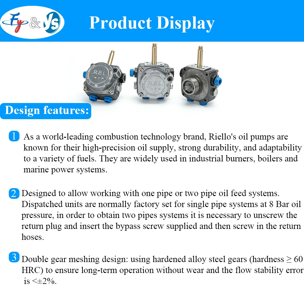 High Quality China-Made Oil Pump Diesel Burner Spare Parts Factory Supplied Original Replacement for Boiler New Condition