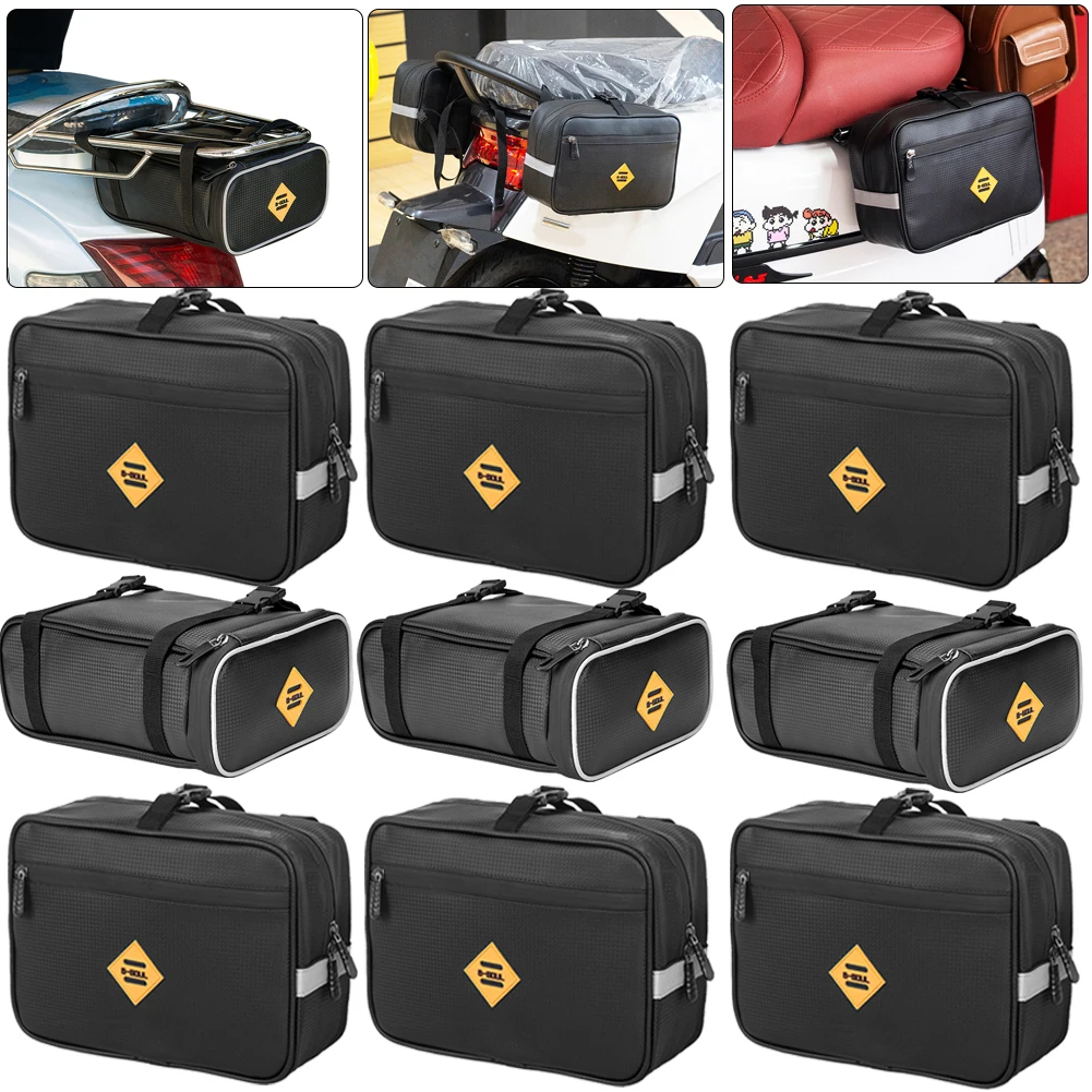 B SOUL Large Capacity Travel Tail Bags Waterproof Large Capacity Hanging Bag Bicycle Motorcycle Carrier Trunk Pannier Rack Bag