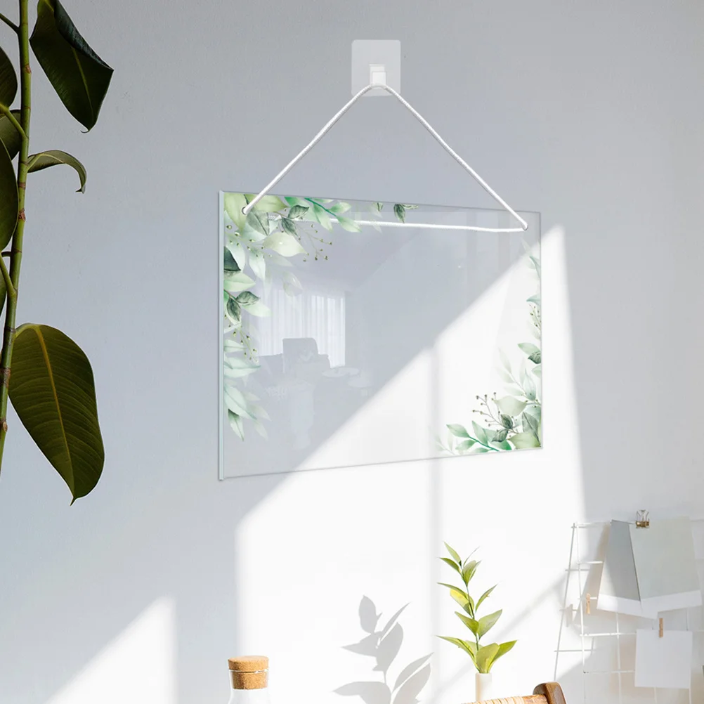 Whiteboard Blank Writing Pad Office Whiteboards Small Weekly Dry Erase Acrylic Hanging Message