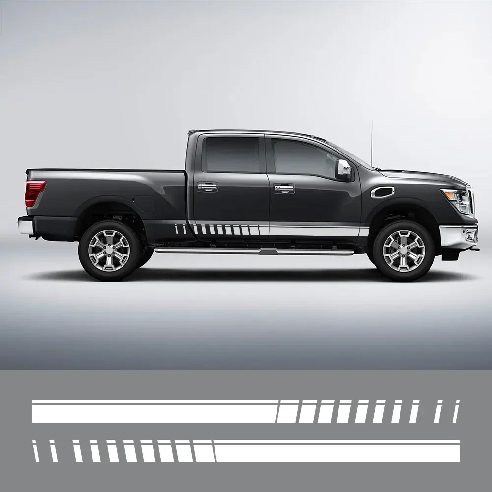 باب السيارة الجانب ملصق لاقط شريط نمط ديكور مائي ضبط السيارات اكسسوارات لنيسان تيتان تويوتا هايلكس فورد F150 ايسوزو Dmax