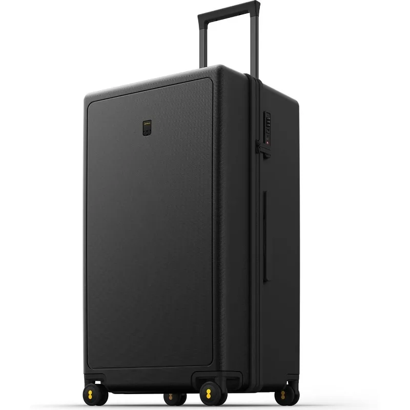 Trunk Luggage, , Luminous Textured 28 Inch Checked Large Luggage, Lightweight Hard Case with Tsa Lock, 28 Inch, Black