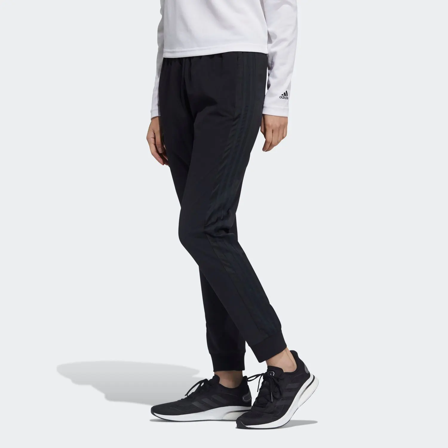 

Adidas Originals New Season Women's Sport Pants with Three Stripes and Cuff Long Trousers GT4409