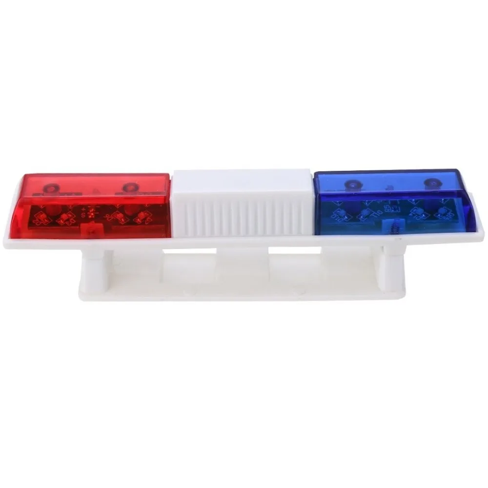 1/10 LED Police Flash Light Red Blue Simulation Alarming Lights 6 Modes RC Vehicle Parts RC Car Accessories for Axial SCX10 D90