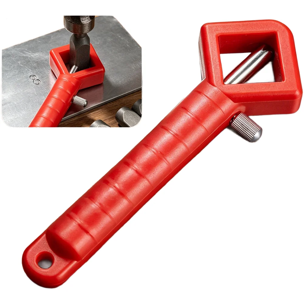 Ergonomic Stamp Holder with Anti-Slip Handle Spring-Loaded Clamping Mechanism and Robust Carbon Steel Integration