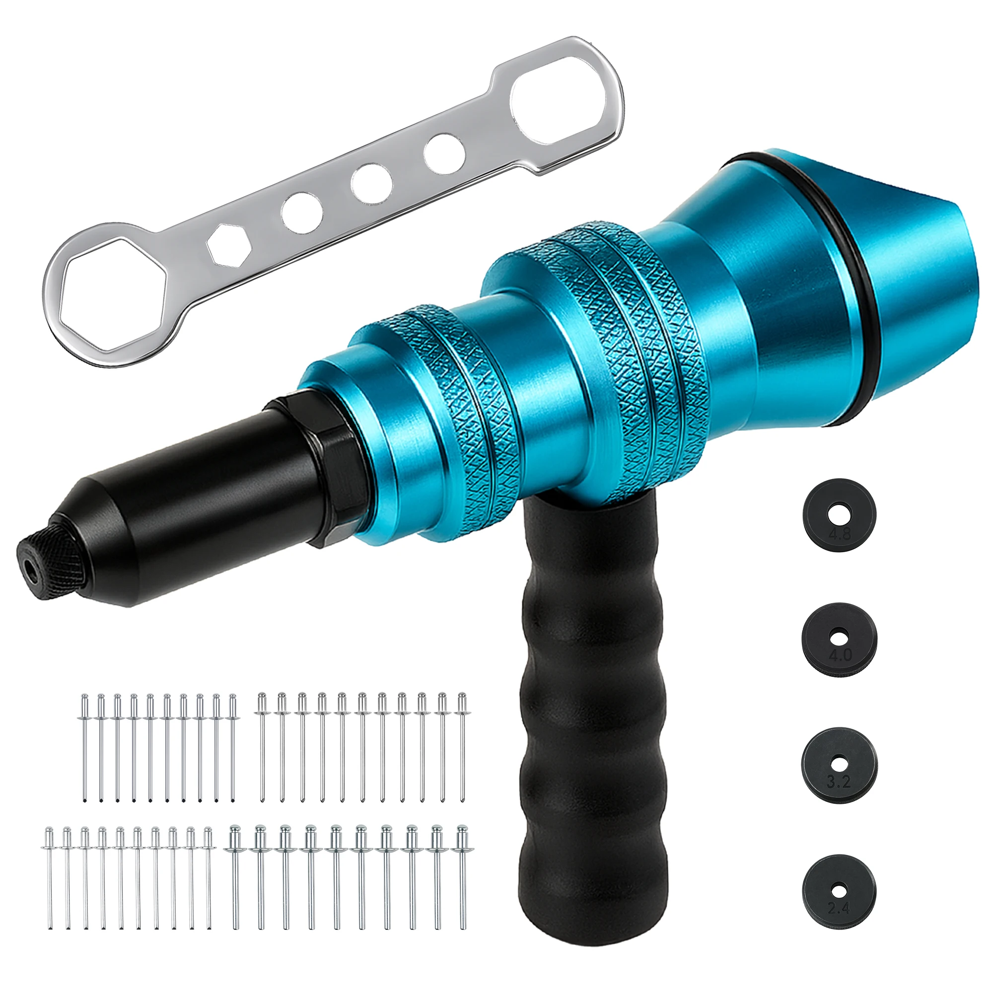 Rivet Gun Adapter Rivet Attachment for Electric Drill and Cordless Electric Power Drill Easy Processing for Pop Rivets