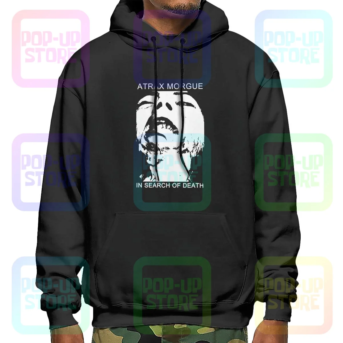 

Atrax Morgue In Search Of Death Hoodie Sweatshirts Hoodies Top Funny Harajuku Hot Selling