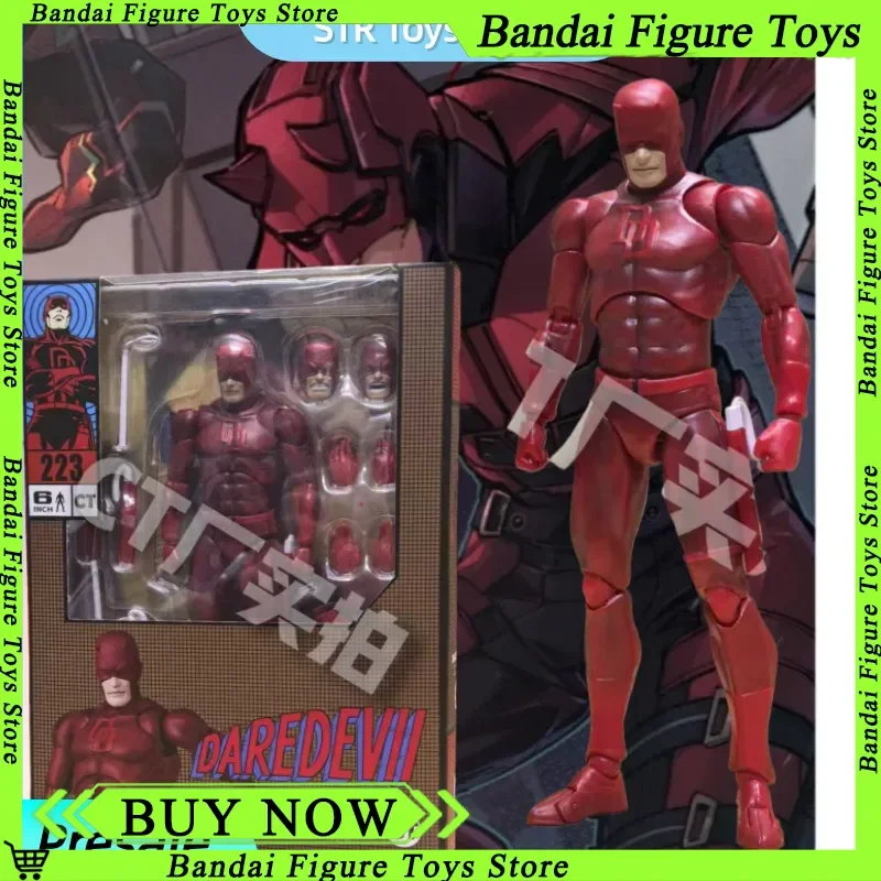 

New Marvel Ct Toys Daredevil Comic Version Figure Mafex 223 Shf Anime Action Figure Figurine Statue Model Custom Gifts Kids Toys