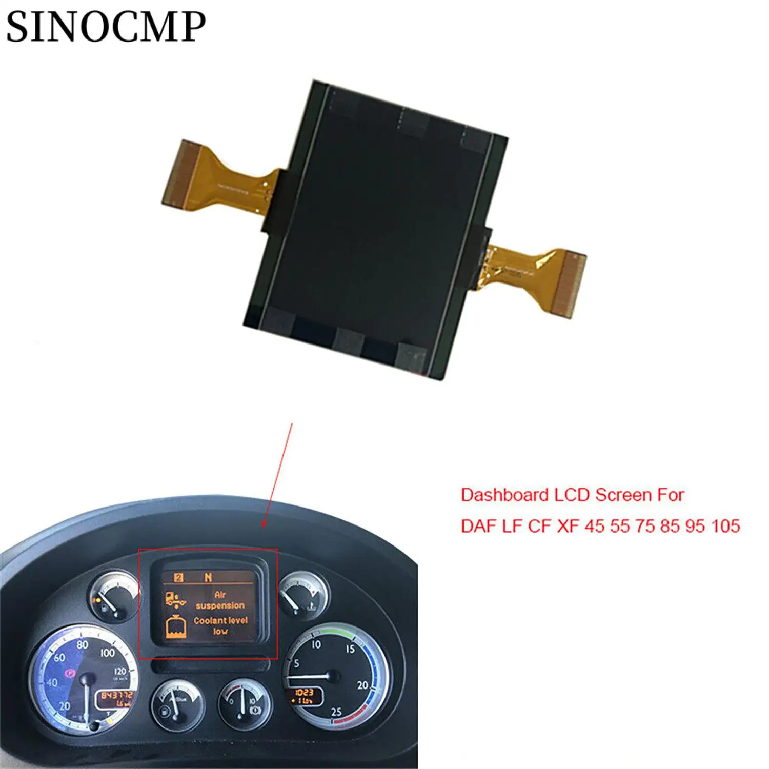 

5010595267 155400001000 ЖК-дисплей для 1629662 (2002) 1372055 DAF LF XF 1444937 1669861 2001-2009, запасная часть