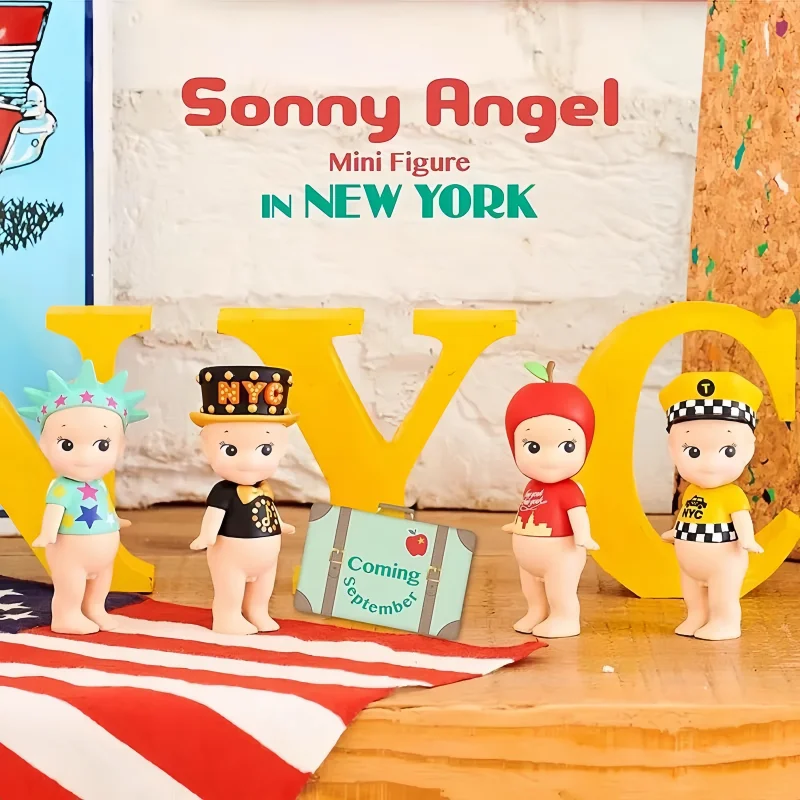 2025 In Stock Original Sonny Angel IN NEW YORK Series Blind Boxes Model Limited Collection Dolls Rooms Decoration Birthday Gifts