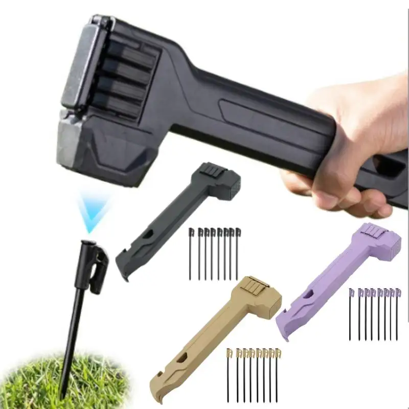 

8Pcs Tent Stakes with Camping Hammers,177mm Non-Rust Metal Tent Pegs Portable Tent Stakes Hammers Ground Stakes Tent Accessories