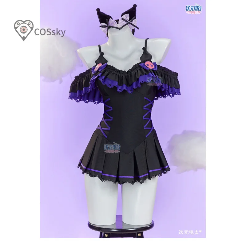 

Куроми Косплей Костюм Аниме Куроми Милый Купальник для девочек Платье Головные уборы Реквизит Хэллоуин Рождество Пляж Женщина Мужская Униформа