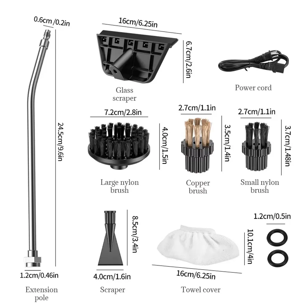 Pembersih Uap Suhu Tinggi Multi-fungsi Sterilisasi Uap 1200ML Steamer Tekanan Tinggi Pembersih AC Steamer
