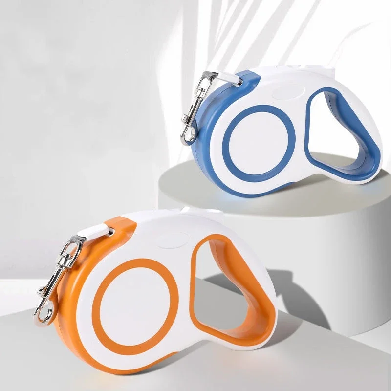 3 メートル 5 メートル犬格納式牽引ロープ犬のリードウォーカーナイロンノンスリップハンドル犬トラクター自動ハーネス自己格納式ベルト