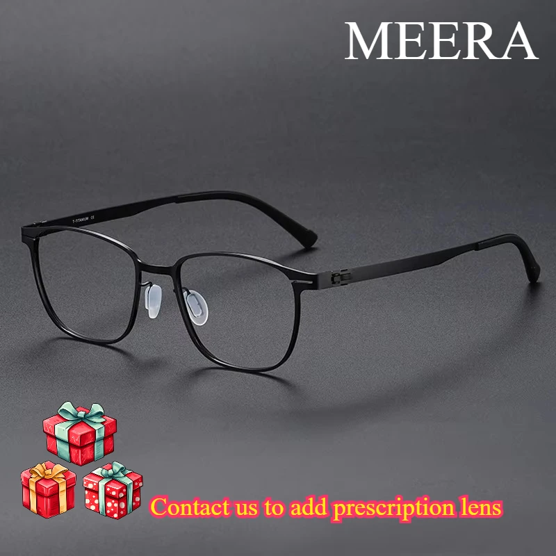 

2026 High-Quality Black Titanium Acetate Fiber Eyeglass Frame, Suitable for Daily Wearing
