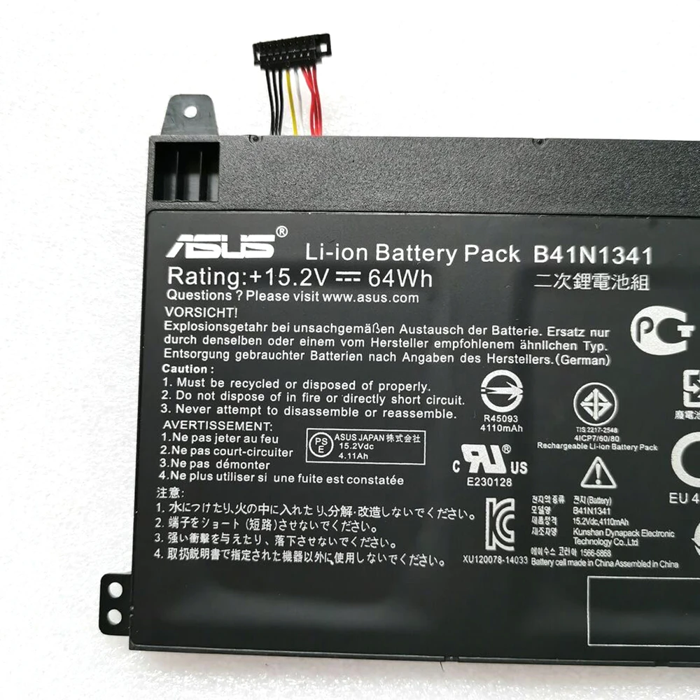 New Genuine Original B41N1341 15.2V 64Wh Laptop Battery for Asus Q502 Q502LA Q502LA-BBI5T12 Q502LA-BBI5T14 0B200-00960000