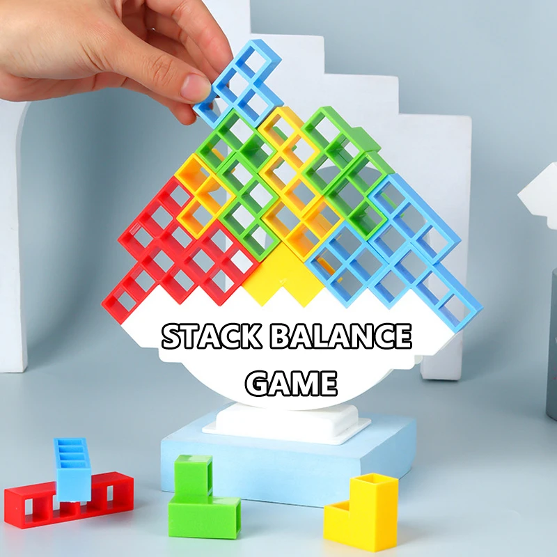 Fun Balance Stacking Tower Building Blocks Board Game for Kids Adults Friends Team Dorm Family Game Night and Partie