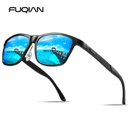 Luxury Aluminum Magnesium Men Polarized Sunglasses High Quality Square Men's Sun Glasses Cool Mirror Blue Driving Glasses